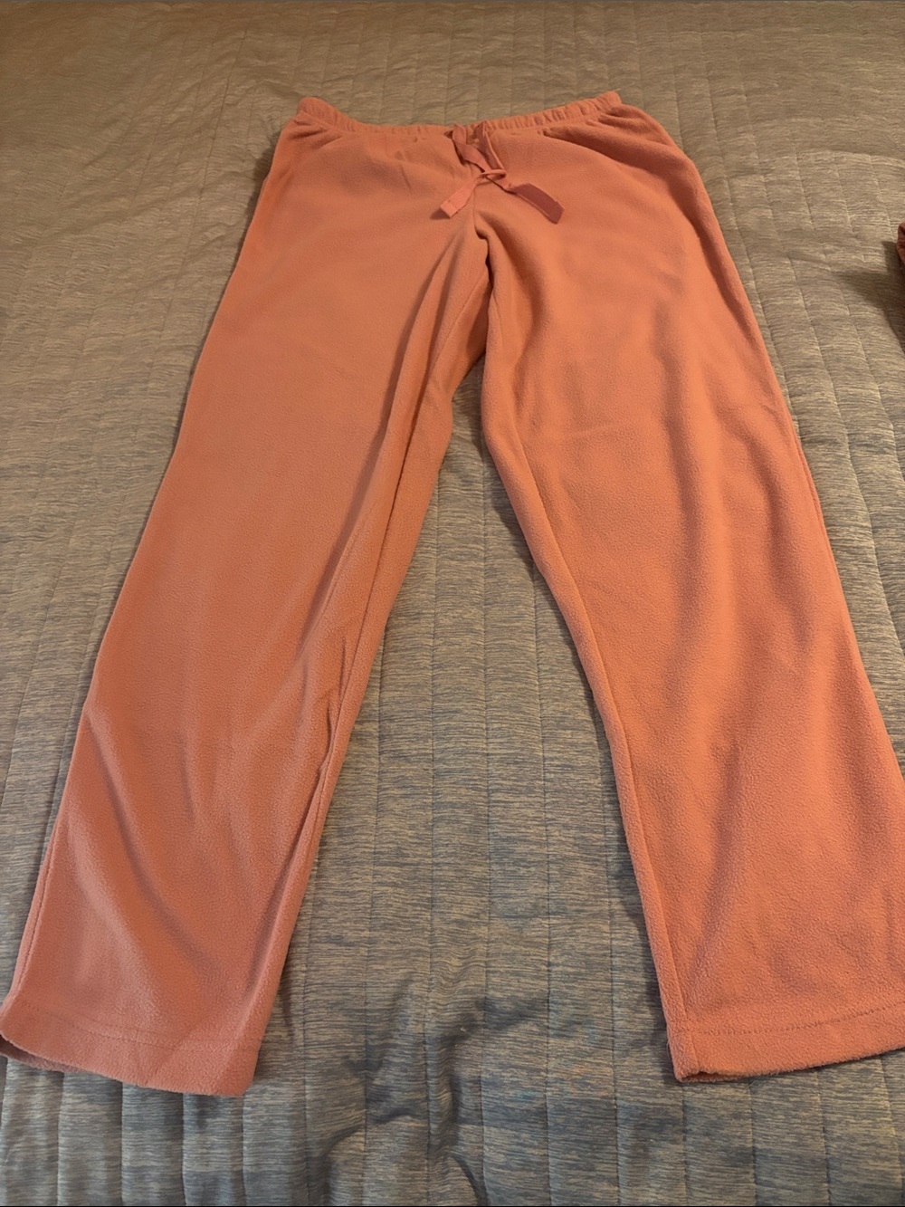 Cuddl Duds Coral Peach Fleece Lounge Pants